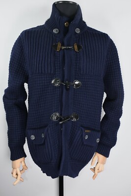 Bark Italy Men's Navy Blue Wool Men's Jacket size L