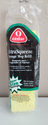 O Cedar Extra Squeeze Vintage 2000 Plastic Hinge Mop Refill Sponge 201 218 2640