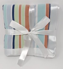 Woombie- 30" Square Cotton/Spandex Baby Swaddle Blanket-with Satin Trim Edge