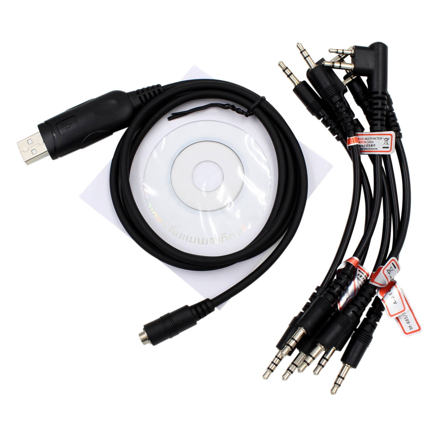 6 in 1 USB Programming Cable For ICOM Handheld Radio IC-M505 IC-M601 IC ...