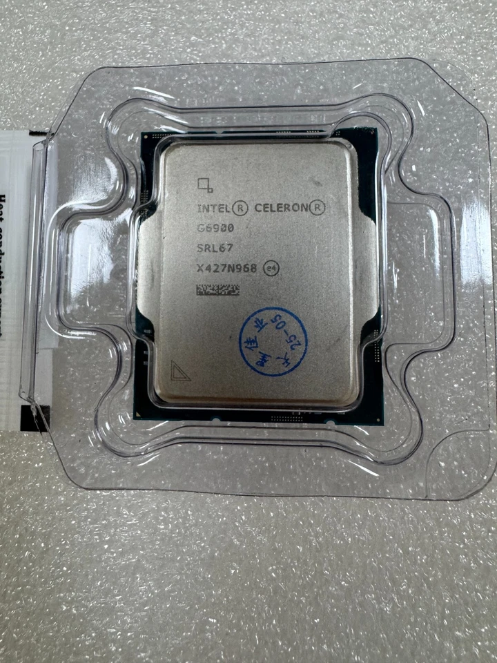 12Th Gen Intel Celeron G6900 LGA 1700 CPU Processor 3.4GHz Dual Core 46W - Image 2 of 4