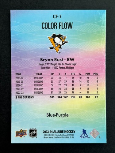 2023-24 Upper Deck Allure - Color Flow Parallels - Pick your cards! - Picture 199 of 213