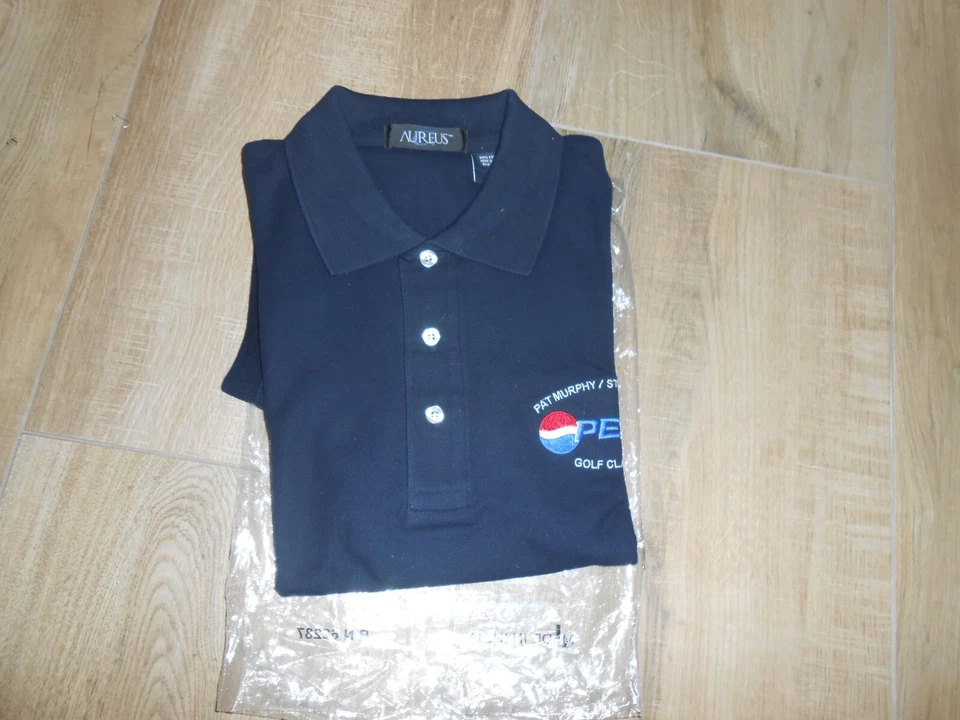 CAMISA DE GOLF PEPS NUEVA 100% ALGODÓN NEGRA - LOGOTIPO EN EL PECHO Foto 2 de 2