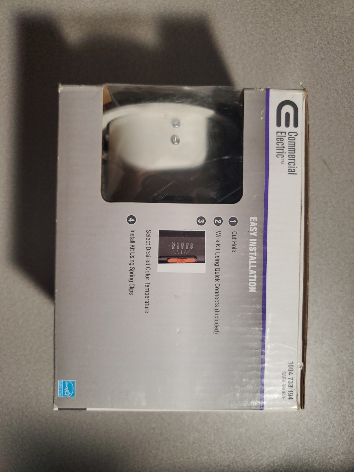 Commercial Electric 3 in. 2700K - 5000K Dark Bronze Recessed Integrated LED