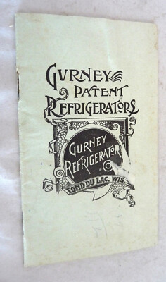 1895 Gurney Refrigerators catalog Fond du Lac WIHowes Boston price list