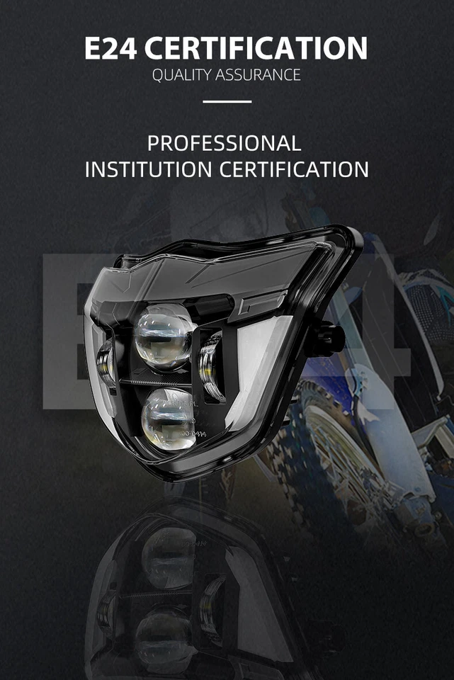 Светодиодная фара HS1 лампа для Yamaha WR450F WR250F 2014-2024 с дальнего ближнего света / DRL - Изображение 4 из 4