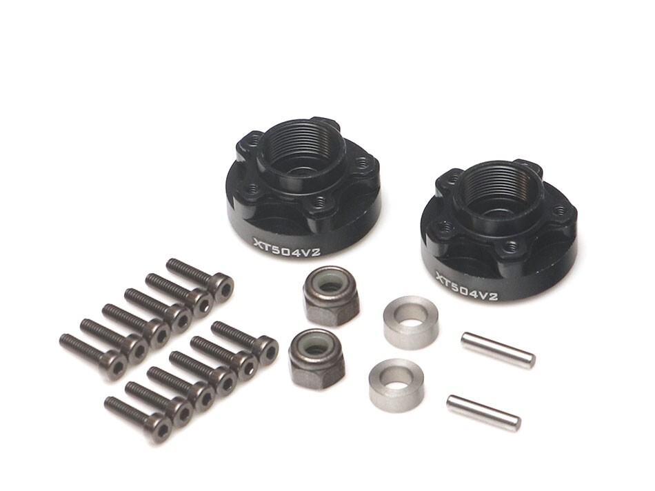 Boom Racing BRXT504V2 Probuild XT504 V2 5-Lug Aluminium 12mm Radnabenadapter 4MM