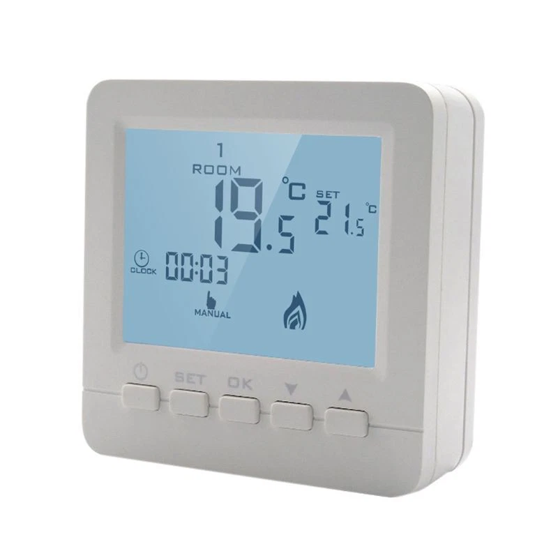 Programmable Thermostat for w/ Backlight Wall Mount Temp Controller for  Boiler 8 | eBay