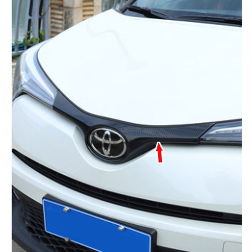 Transfer Printing Carbon For Toyota CHR C-HR Front Grille Cover Trim 2018 - Picture 9 of 9