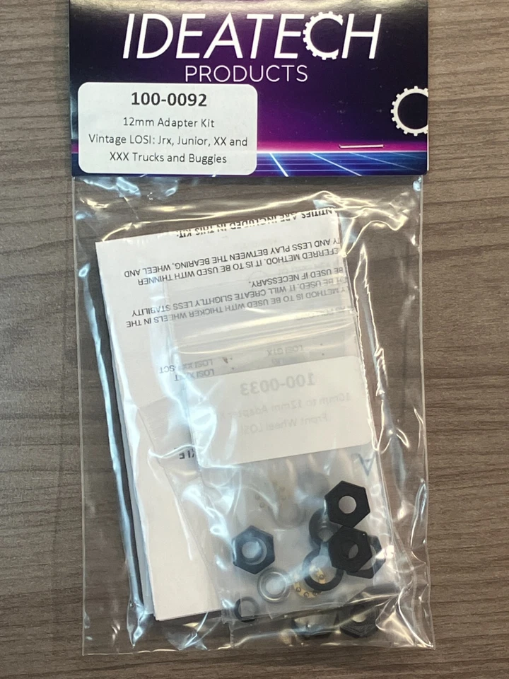 12mm Hex Adapter Kit Front & Rear Vintage Losi Jrx, Junior, XX, XXX - 100-0092 - Image 2 of 4