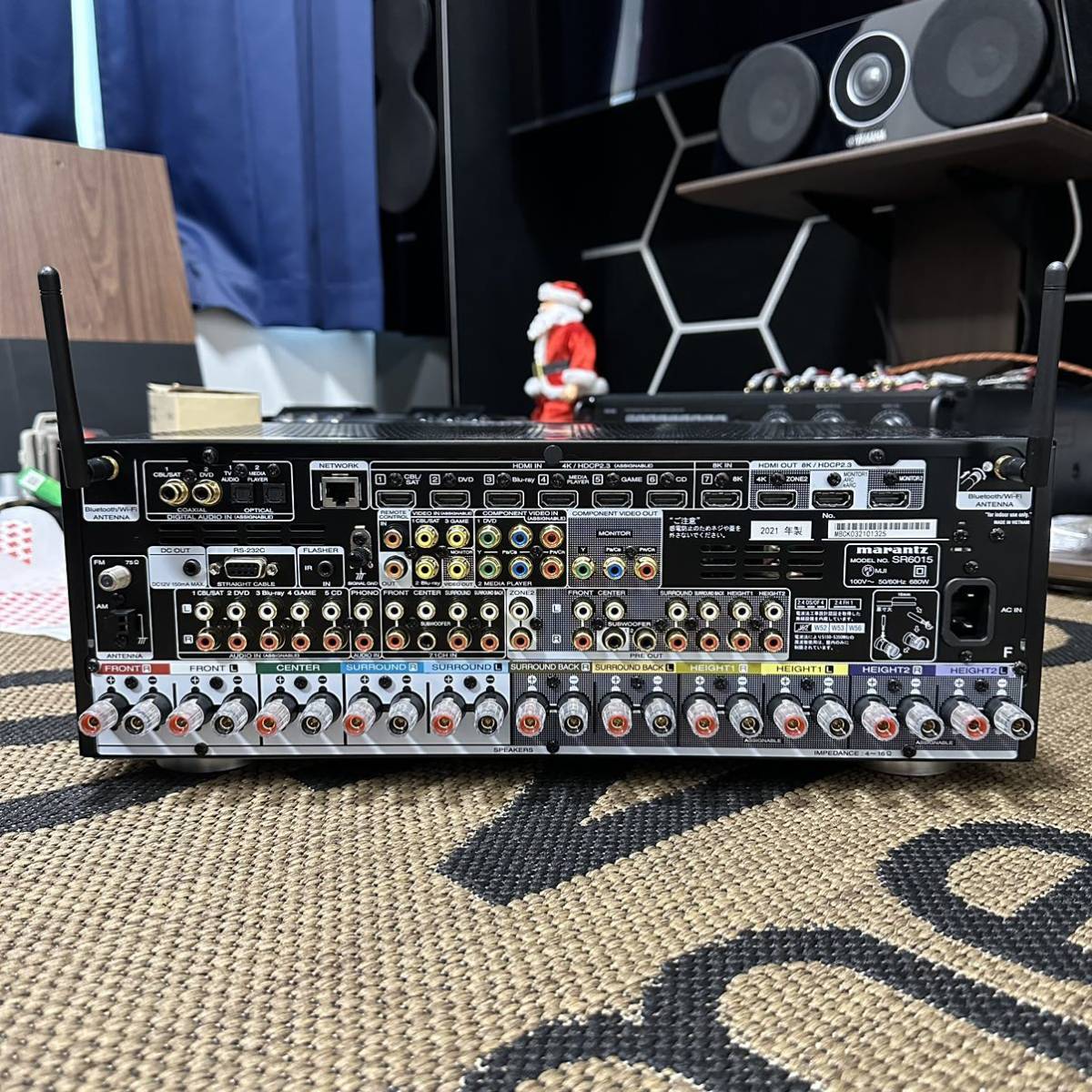 Marantz AVレシーバー SR6010 ( SR6015 の海外版) Marantz SR6010 9.2ch 8K AV Receiver Power Amplifier HEOS | 9