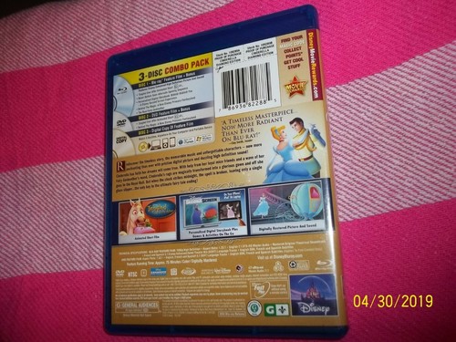 Disney Cinderella Diamond Edition 2 Disc Blu Ray / Digital NO DVD LOOK BUY IT - Imagen 2 de 2