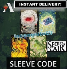 MAGIC MTG ARENA CODE CARD SECRET LAIR SLEEVES SPECIAL GUEST YUKO SHIMIZU INSTANT