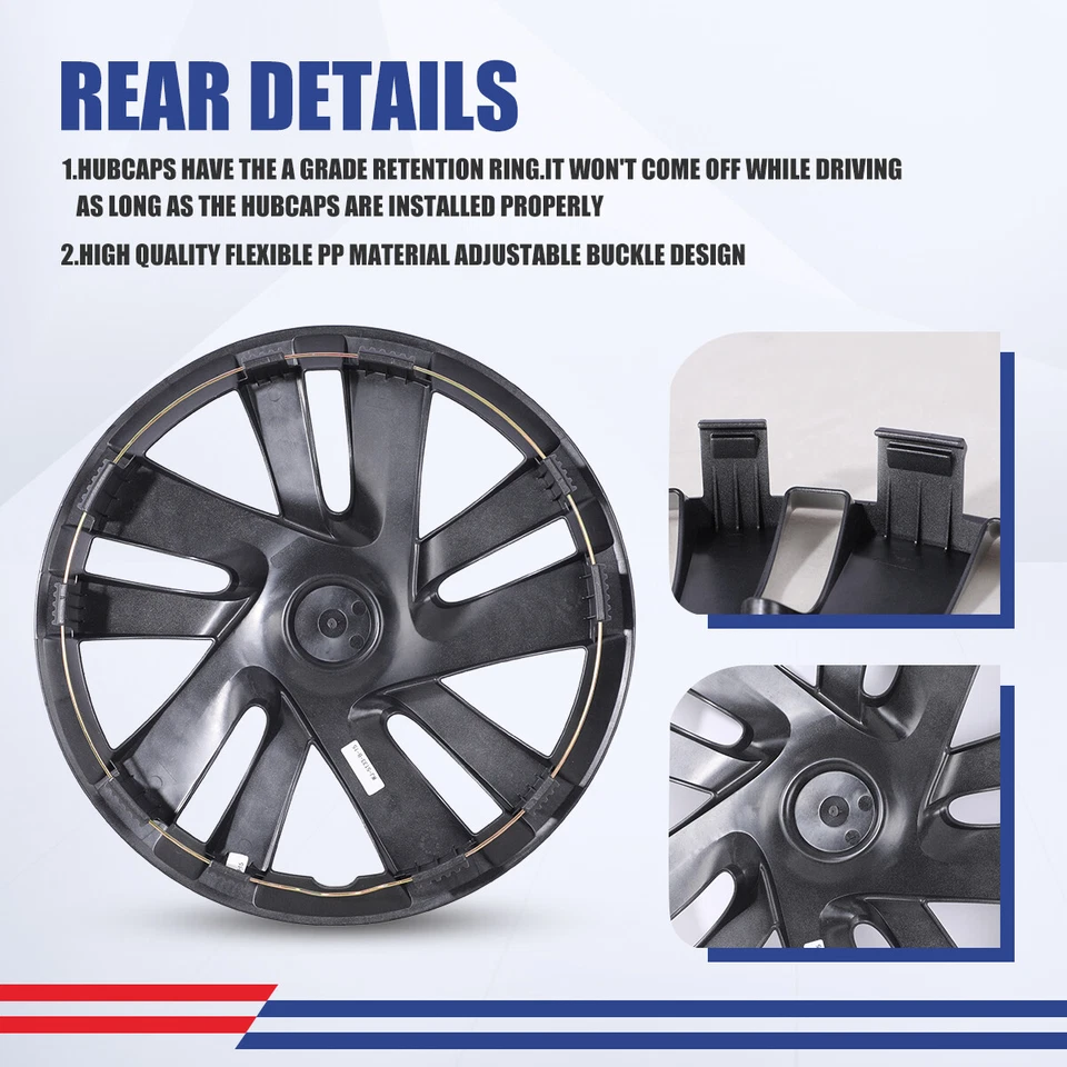 Juego de 4 tapacubos cubiertas de rueda plateadas de 15" para Nissan Nv200 R15 2013-2021  Foto 3 de 4