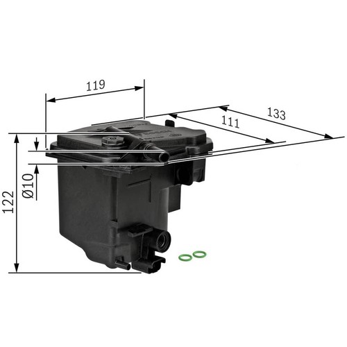 Bosch 0450907006 Fuel Filter Fits Citroen Fiat Ford Mazda Mini Peugeot Volvo S40 - Picture 6 of 6