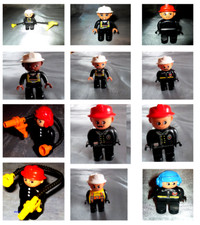 Lego Duplo Feuerwehr Figur Mann Figuren Schlauch verschiedene Varianten Fire Men