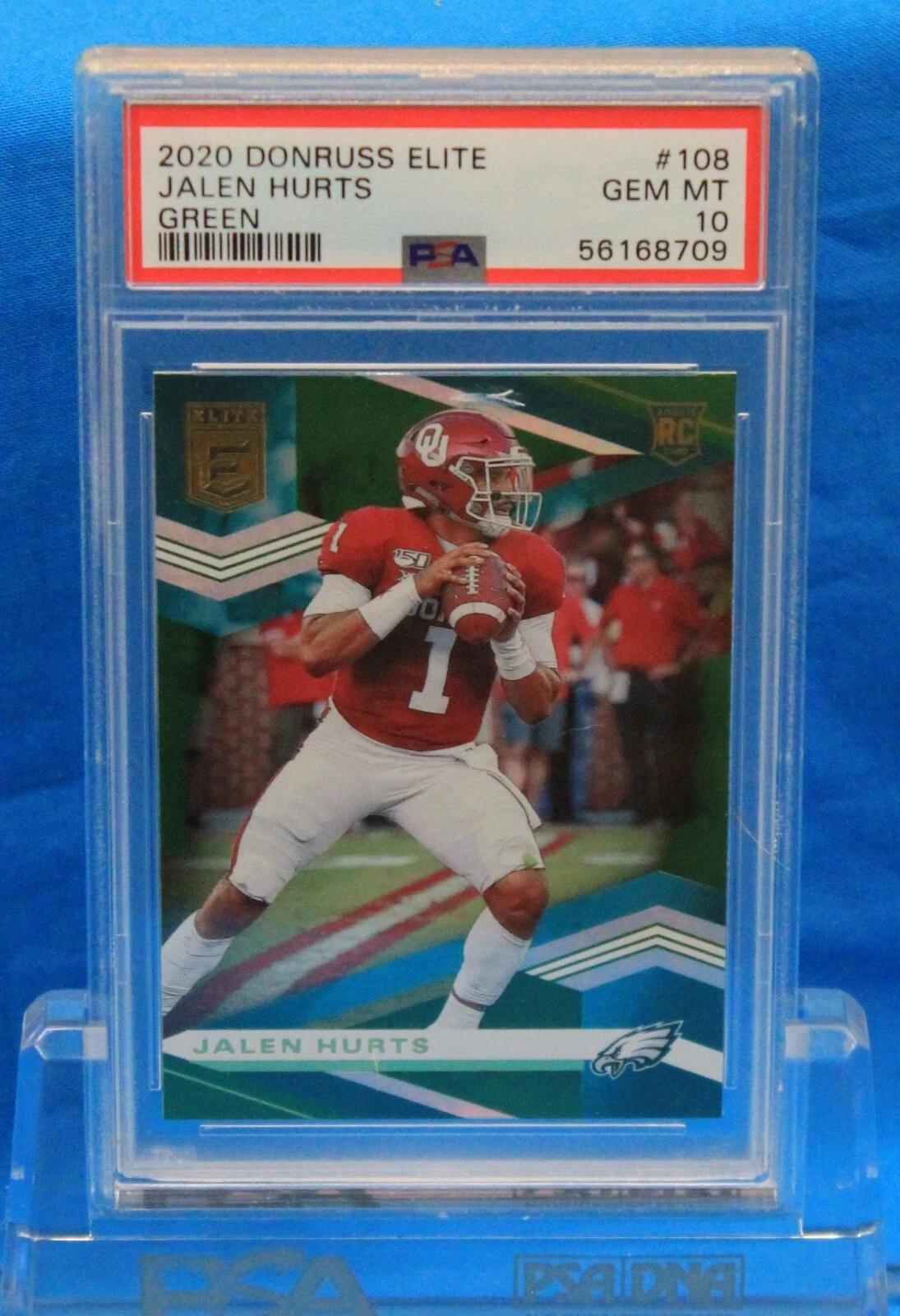 Jalen Hurts Panini Donruss Elite #108 Green