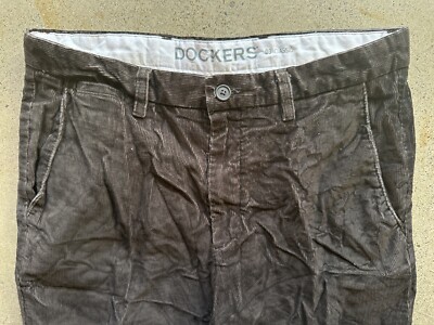 Vintage 1990s Levi's Dockers D3 Classic Brown Cotton Corduroy