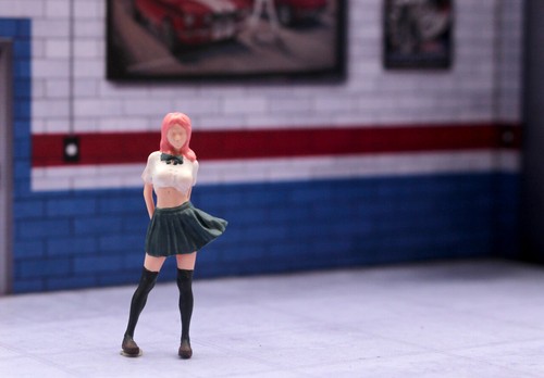 1/64 3D PRINT SEXY GIRL Cyberpunk motorcycle GTA5 fit 1:64 Mini street Sand - Picture 39 of 68