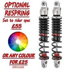 Yamaha XT500 1976 - 1989 YSS Emulsion Twin Shocks RZ362-370TR-04VT VINTAGE