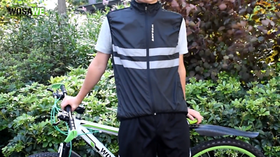 Gilet WOSAWE MTB: Antivento, Riflettente, Leggero – Per Ciclismo, Running E Hiking