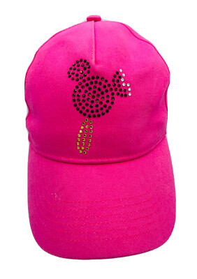 Disney Parks Women's Pink Mickey Ice Cream Bejeweled Adjustable Hat