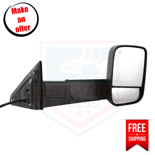 Kool Vue DG96ER-S Towing Mirror Power Glass Right Side for 2012-2018 Ram 3500