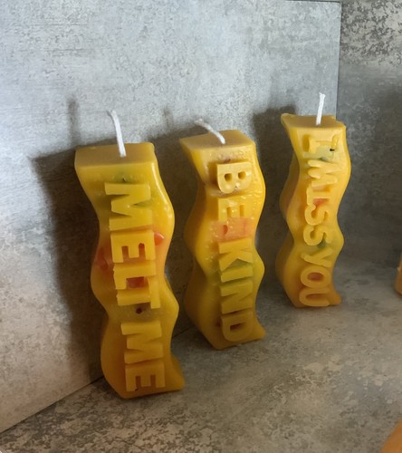 2 X 100% PURE beeswax CANDLES Eco-friendly Hand Made - Picture 23 of 23