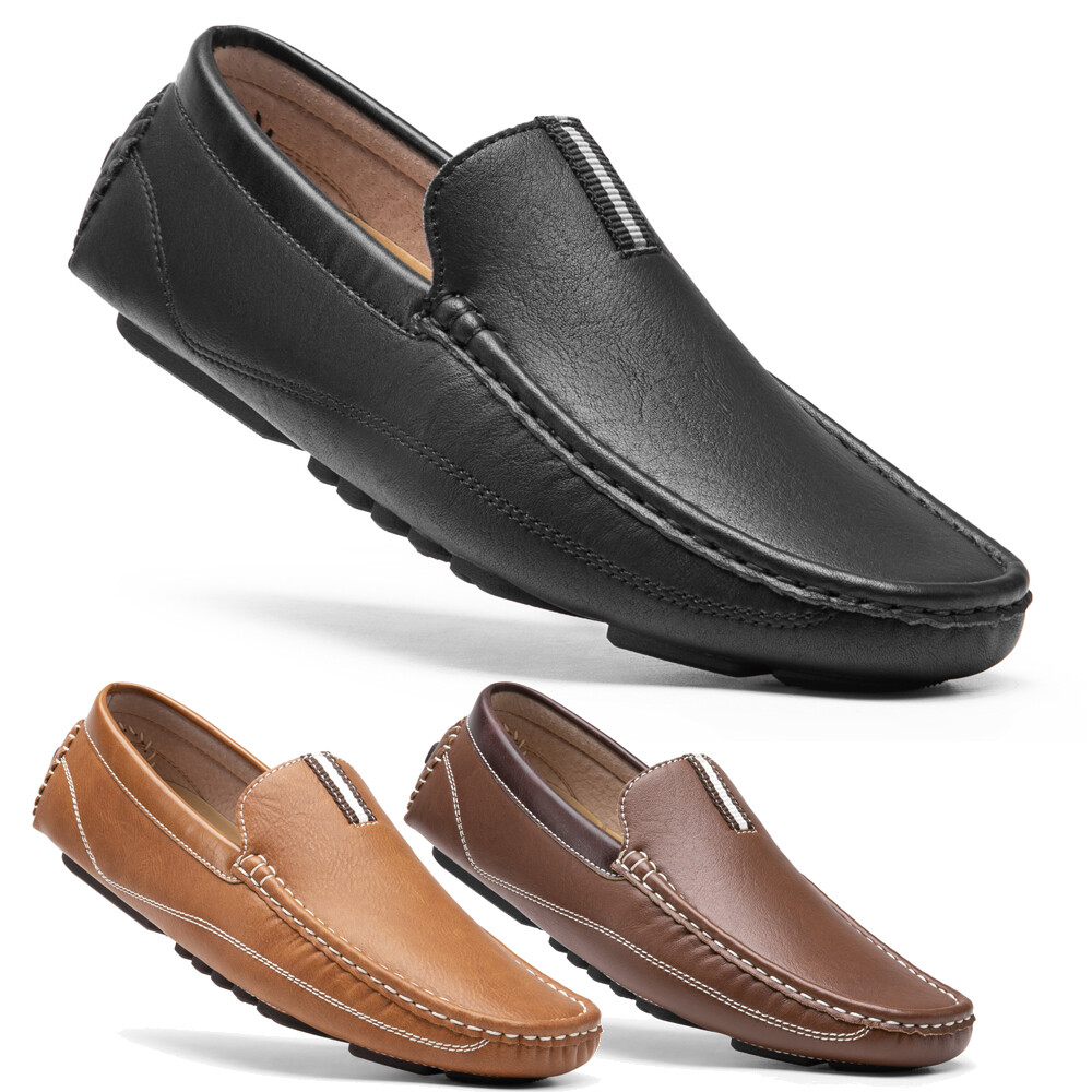 Men's Driving Moccasins Penny Loafers Slip on Ultra-soft Lightweight Shoes