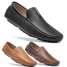 Men's Driving Moccasins Penny Loafers Slip on Ultra-soft Lightweight Shoes
