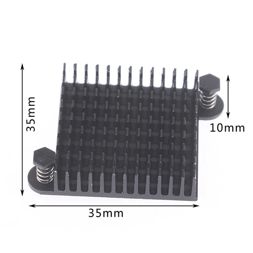 1Pc Aluminum Heatsink 35*35*10MM Cooling Pad South North Bridge Chipset RadiYJ0