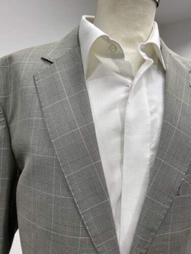 ABITO UOMO PRINCIPE DI GALLES GRIGIO FRESCO LANA 150S T 46 48 50 52 54 56 58 60 - Imagen 9 de 19