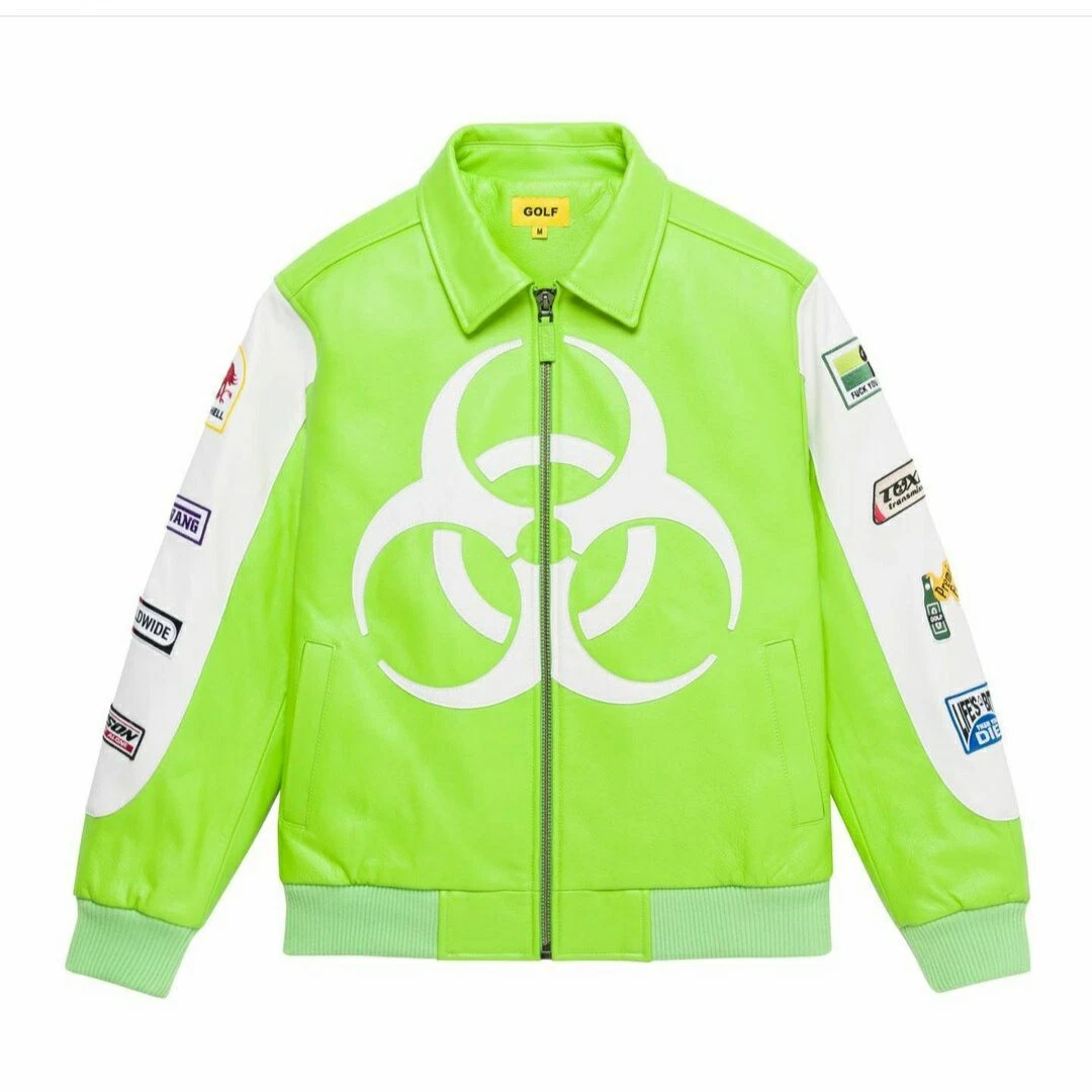 Golf Wang Racing Leather Jacket | eBay