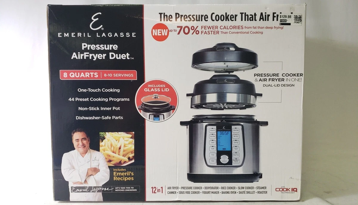 Emeril Lagasse Pressure Air Fryer Plus 6 Quart 