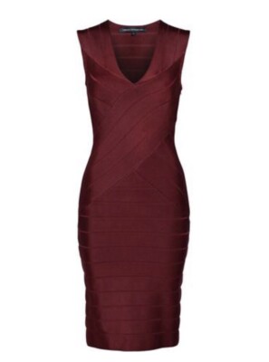 French Connection Zasha Spotlight Knit V Neck Dress Size 8 | eBay UK