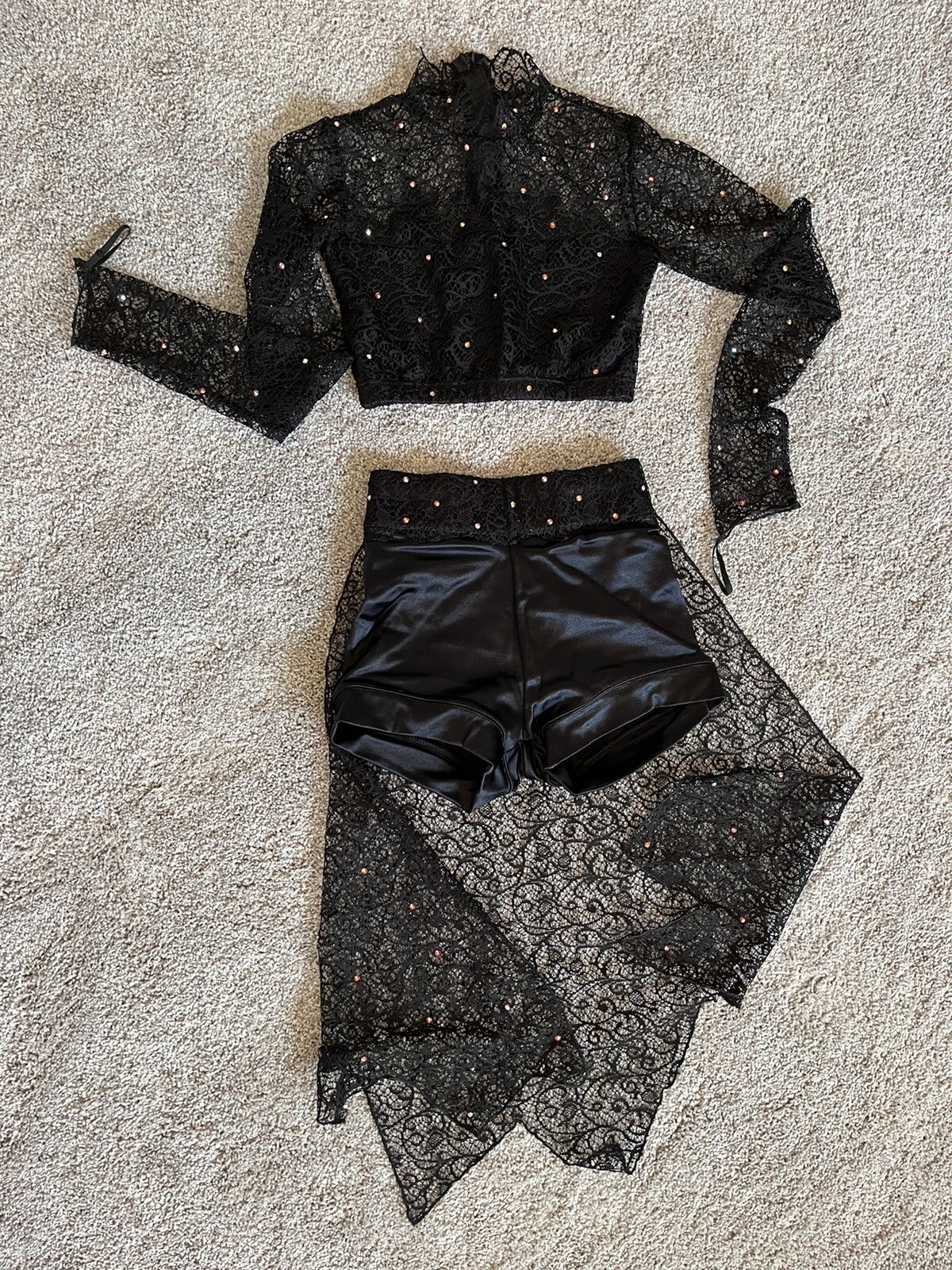 Girls Costume Dance / Ice Skating / Halloween Bla… - image 1