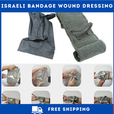 4"/6" Trauma Bandage Emergency Israeli Style Battle Wound Dressing First Aid UK