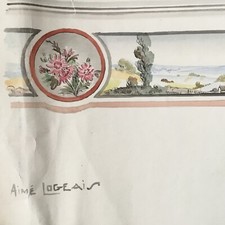 Aimé LOGEAIS Grande Aquarelle Originale signée - Peintre Vendéen Vendée