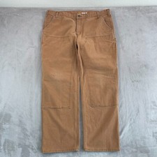 Carhartt Rugged Flex Double Knee Front Pants Men 42x31 Brown Utility Work Duck