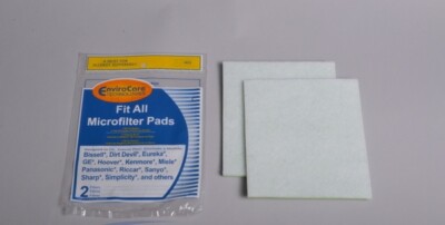2 FitAll MicroFilter Pads. Cut to Fit Vacuum Cleaner Filters. 99.7 Filtration 