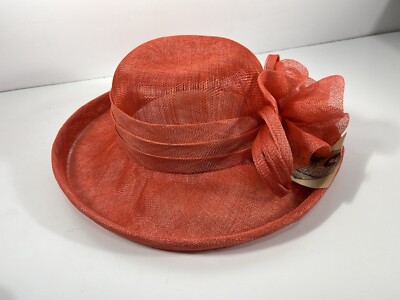 Mary Jean Collection Artifacts Red Small Brim Flower Hat  display picture 1