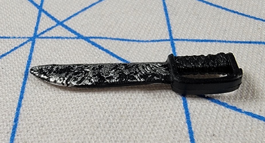 G.I. Joe Classified Combat Knife Weapon Prop Fodder 6" 1/12 Scale Snake Eyes #16