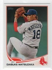 Daisuke Matsuzaka 2013 Topps Baseball Base Common #118 Boston Red Sox