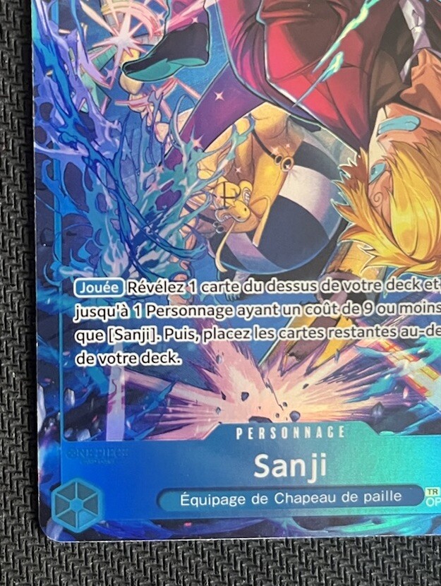 【超希少】ワンピースカード　フランス版　サンジ トレジャーレア　フランス限定 Sanji OP06-119 French Treasure Rare Alternative Art One