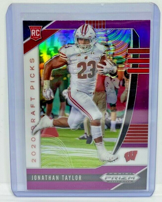 2020 Panini Prizm Draft Picks Prizms Purple #106 Jonathan Taylor Colts Wisconsin