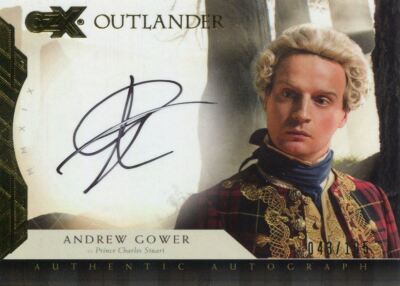 Outlander CZX Autogrammkarte AG Andrew Gower als Prinz Charles Stuart