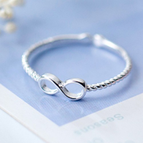 Genuine Sterling Silver Heart Star Solid Band Lady Girls Stacking Cuff Midi Ring - Picture 45 of 106