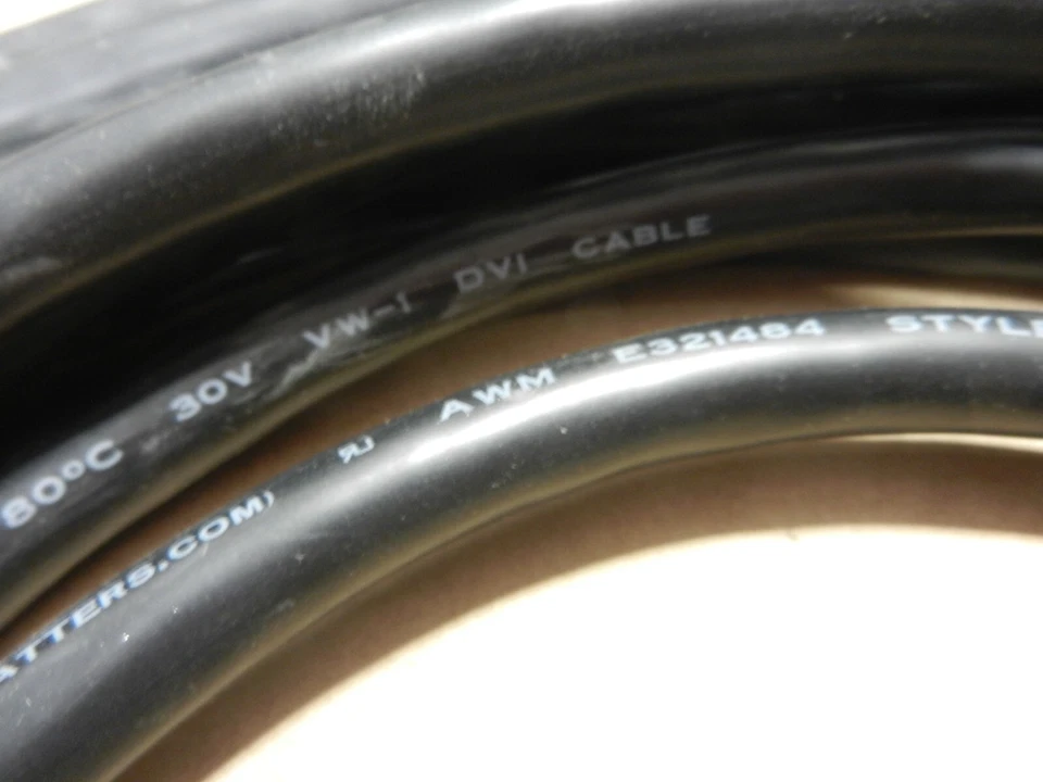 2x - Cable Matters 25' 25FT chapado en oro DVI-D cable de doble enlace con ferritas 105002 Foto 4 de 4