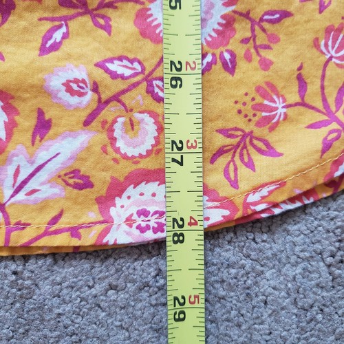 Talbots Baumwolle Hemd mit Knopfleiste orange Klettern Jakobus Blumen leicht XL - Bild 7 von 7