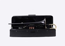HAHAPA 3 VALVE BLACK / GOLD Bb TROMBONE NO TARIFF / CUSTOM DUTY FOR USA